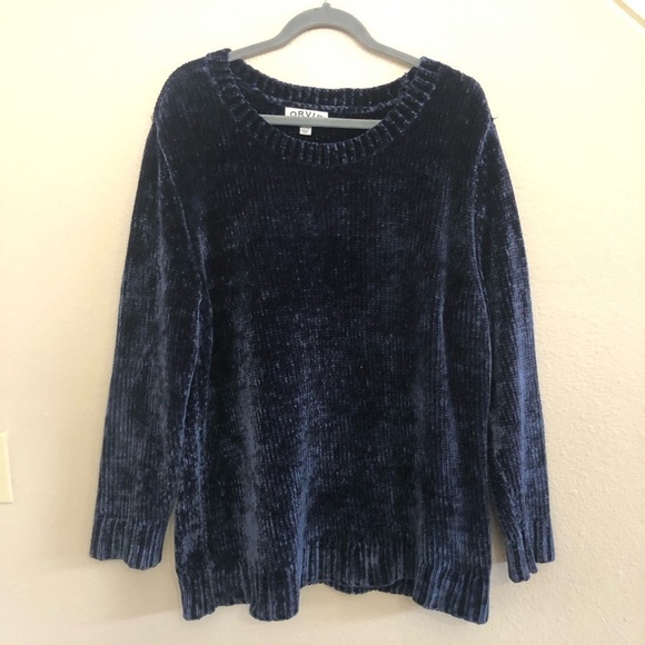 Orvis Classic Collection Super Soft Plush Chenille Knit Ribbed Sweater Size XXL - Picture 1 of 11